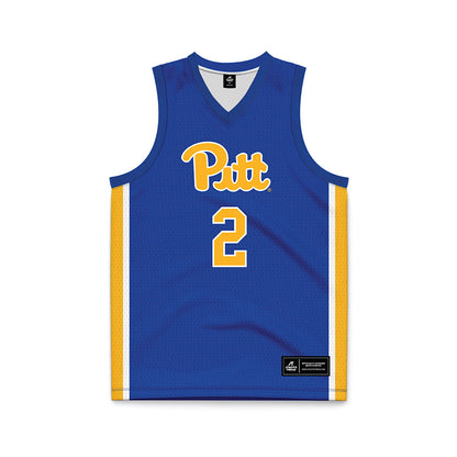 Pittsburgh - NCAA Men's Basketball : Cameron Corhen - Blue Basketball Jersey-0