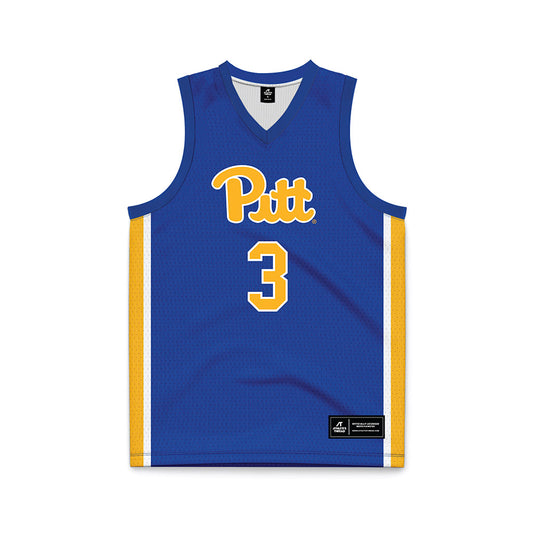Pittsburgh - NCAA Men's Basketball : Brandin Cummings - Blue Basketball Jersey-0