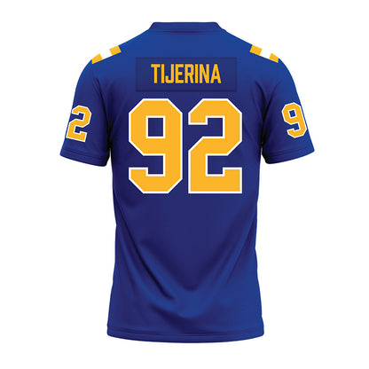 Pittsburgh - NCAA Football : Kaemon Tijerina - Blue Premium Football Jersey-1