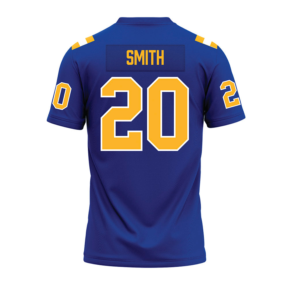 Pittsburgh - NCAA Football : synkwan smith - Blue Premium Football Jersey-1