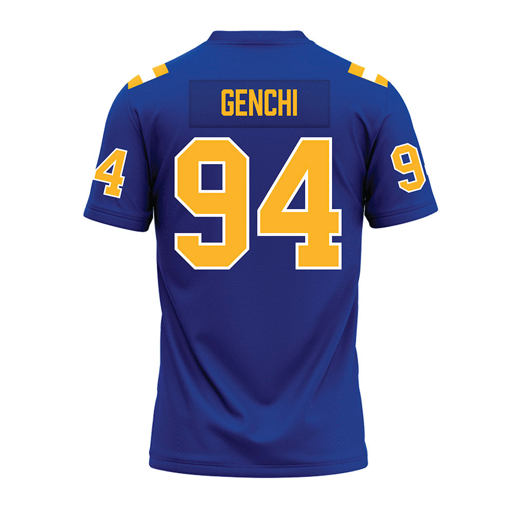 Pittsburgh - NCAA Football : Carter Genchi - Blue Premium Football Jersey-1