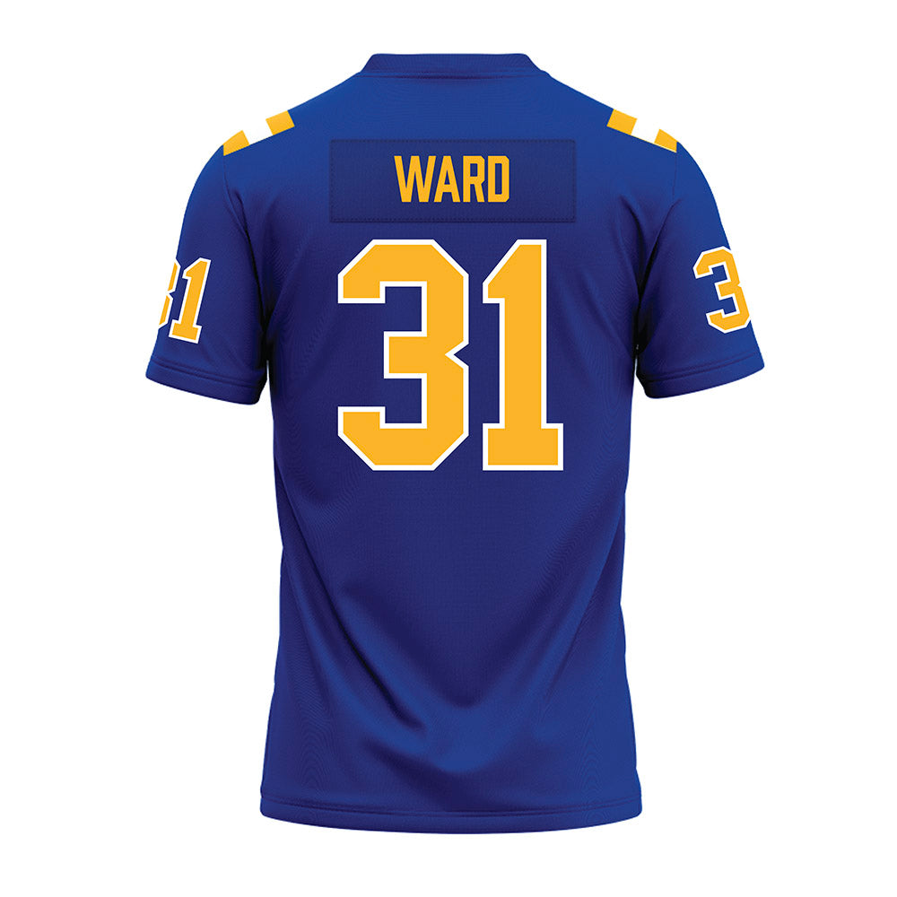 Pittsburgh - NCAA Football : DeMarco Ward - Blue Premium Football Jersey-1