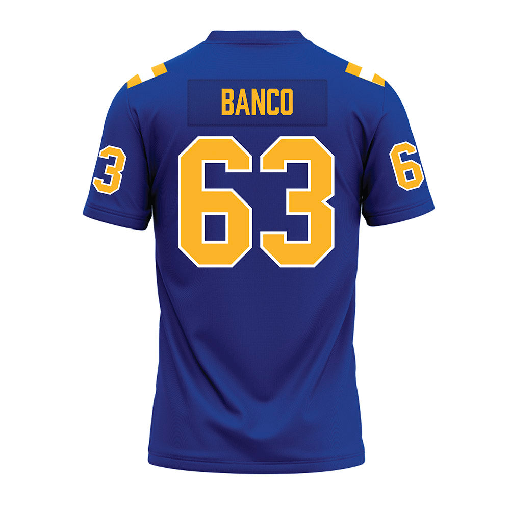 Pittsburgh - NCAA Football : Ty Banco - Blue Premium Football Jersey-1