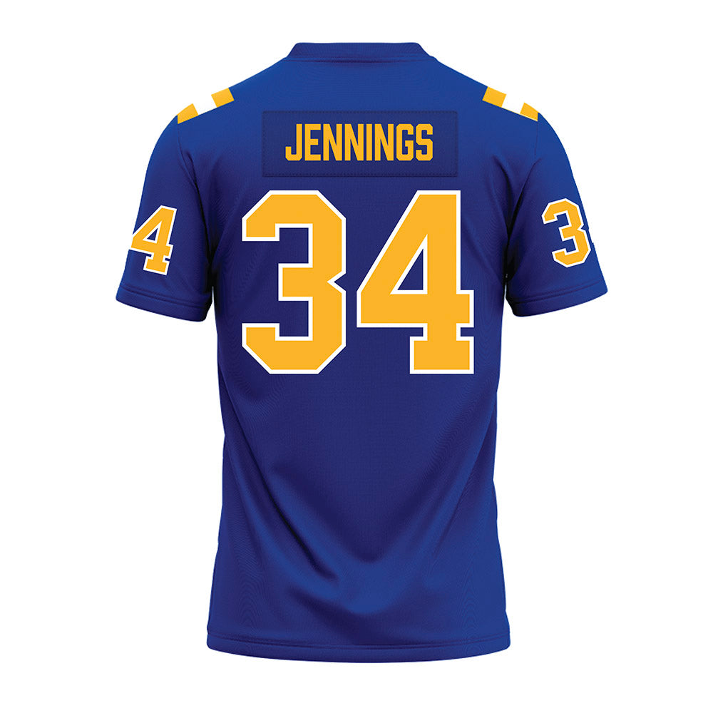 Pittsburgh - NCAA Football : Marcus Jennings - Blue Premium Football Jersey-1