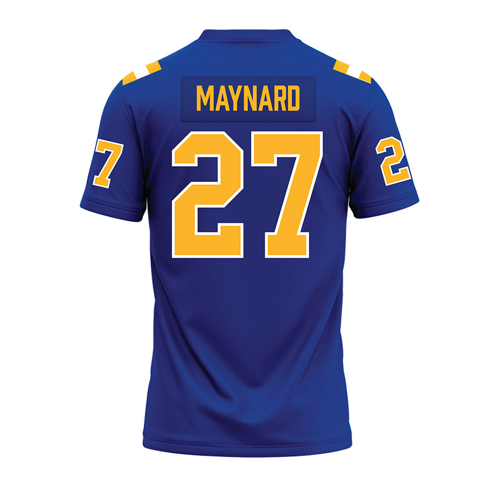 Pittsburgh - NCAA Football : Nigel Maynard - Blue Premium Football Jersey-1