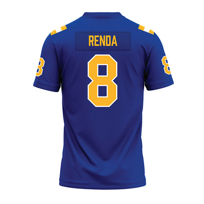 Pittsburgh - NCAA Football : Angelo Renda - Blue Premium Football Jersey-1