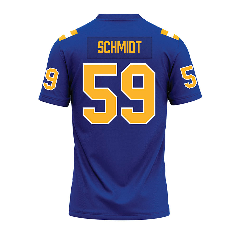 Pittsburgh - NCAA Football : Justin Schmidt - Blue Premium Football Jersey-1