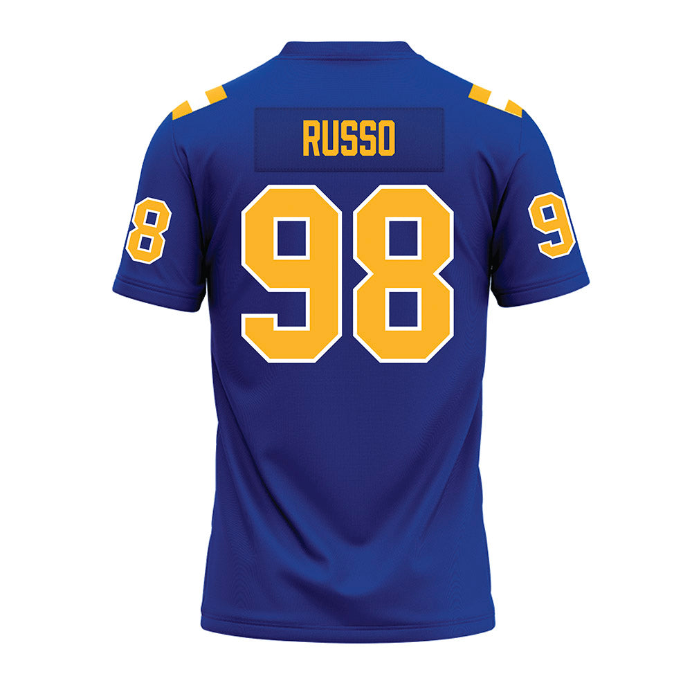 Pittsburgh - NCAA Football : Gabe Russo - Blue Premium Football Jersey-1