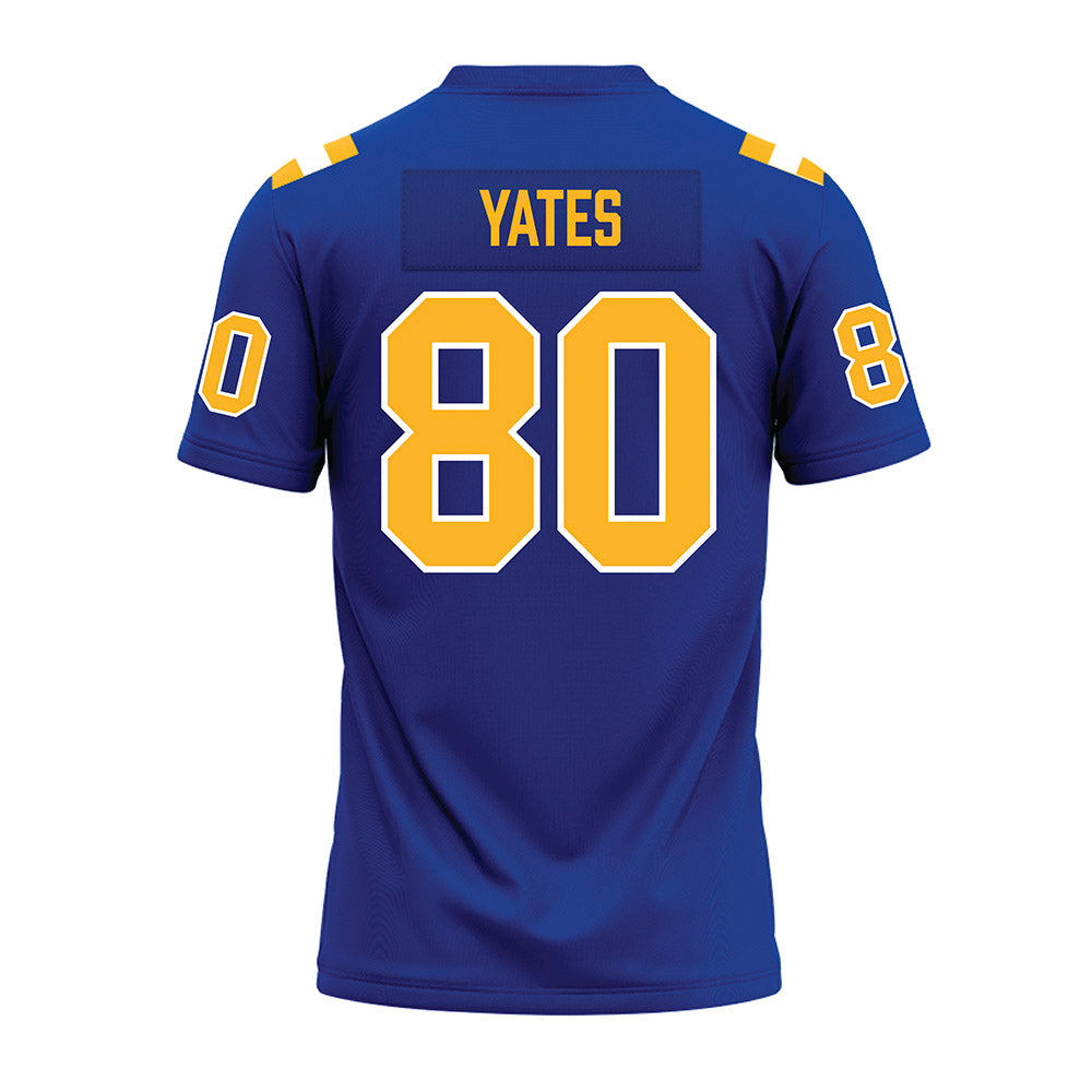Pittsburgh - NCAA Football : Bryce Yates - Blue Premium Football Jersey-1