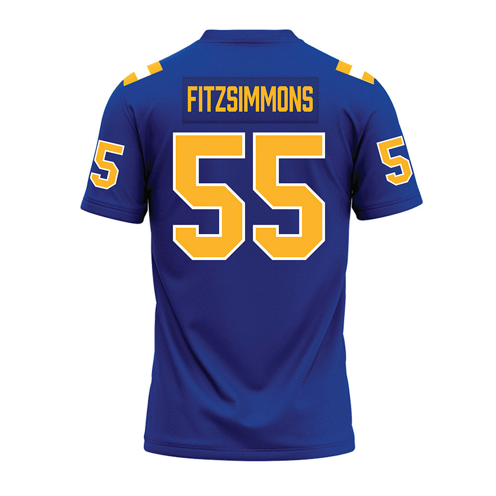 Pittsburgh - NCAA Football : Sean FitzSimmons - Blue Premium Football Jersey-1