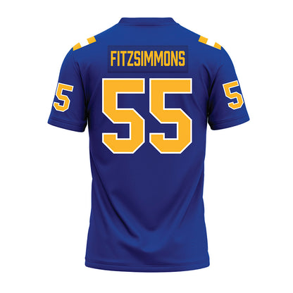 Pittsburgh - NCAA Football : Sean FitzSimmons - Blue Premium Football Jersey-1