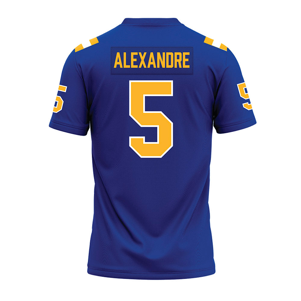 Pittsburgh - NCAA Football : Deslin Alexandre - Blue Premium Football Jersey-1