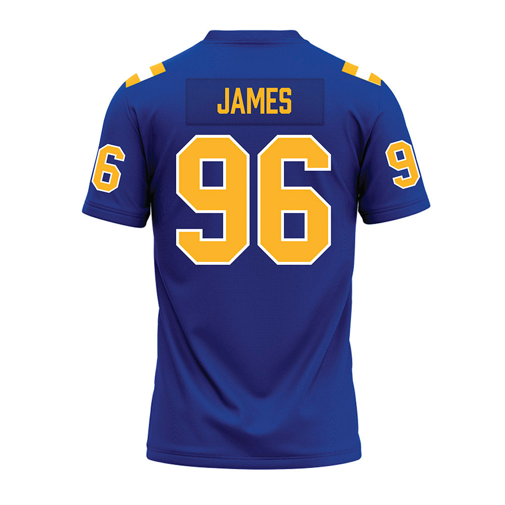 Pittsburgh - NCAA Football : Nick James - Blue Premium Football Jersey-1
