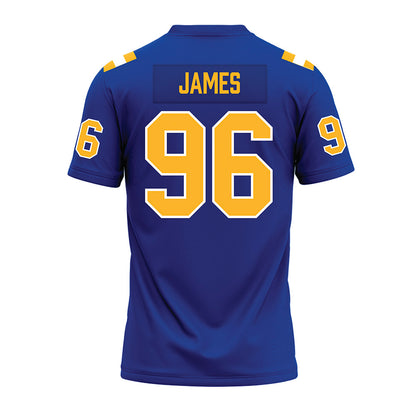 Pittsburgh - NCAA Football : Nick James - Blue Premium Football Jersey-1