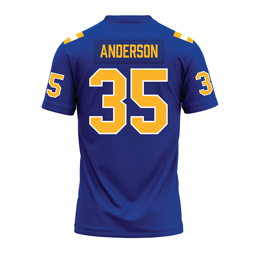 Pittsburgh - NCAA Football : JuJu Anderson - Blue Premium Football Jersey-1