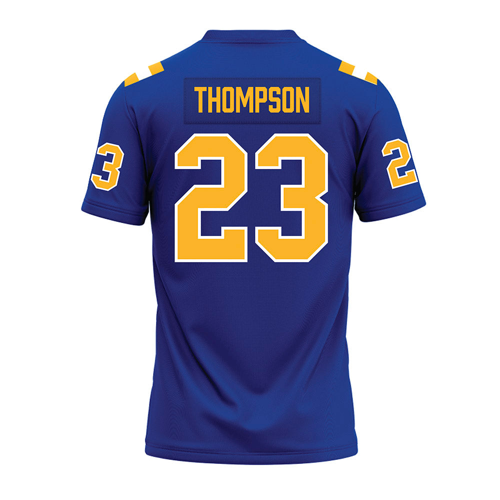 Pittsburgh - NCAA Football : Kanye Thompson - Blue Premium Football Jersey-1