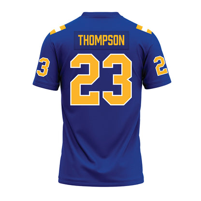 Pittsburgh - NCAA Football : Kanye Thompson - Blue Premium Football Jersey-1