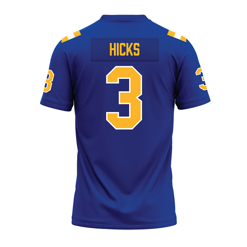 Pittsburgh - NCAA Football : Blue Hicks - Blue Premium Football Jersey-1