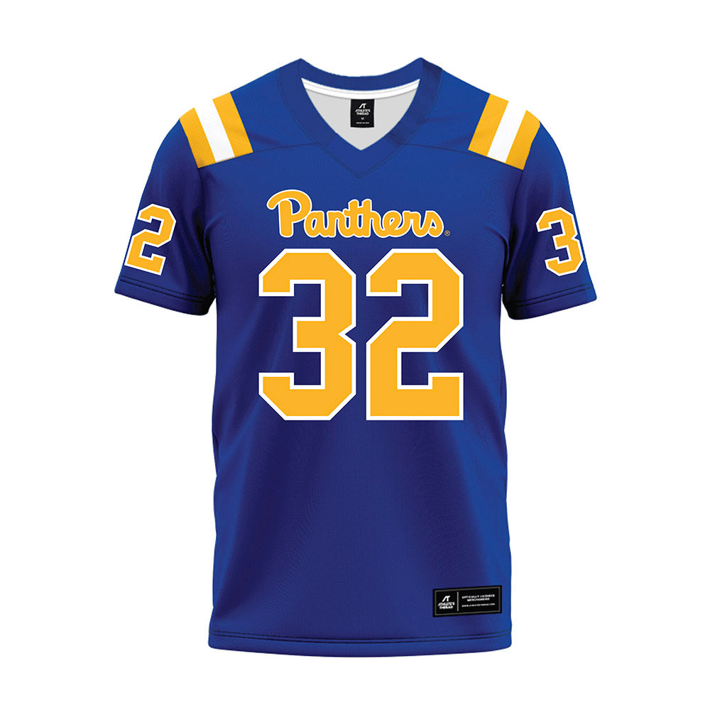 Pittsburgh - NCAA Football : Jeremiah Marcelin - Blue Premium Football Jersey-0