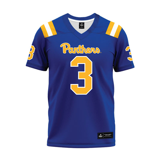 Pittsburgh - NCAA Football : Cataurus "Blue" Hicks - Blue Premium Football Jersey-0