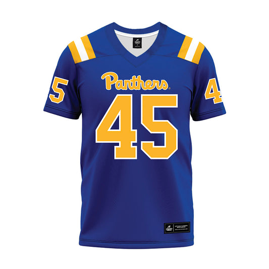 Pittsburgh - NCAA Football : Jeremiah Warren - Blue Premium Football Jersey-0
