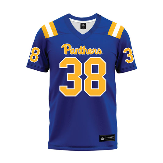 Pittsburgh - NCAA Football : Emmanuel Taylor - Blue Premium Football Jersey-0