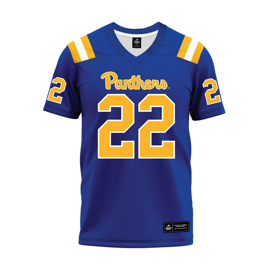 Pittsburgh - NCAA Football : Vincent Davis - Blue Premium Football Jersey-0