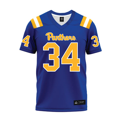 Pittsburgh - NCAA Football : Marcus Jennings - Blue Premium Football Jersey-0