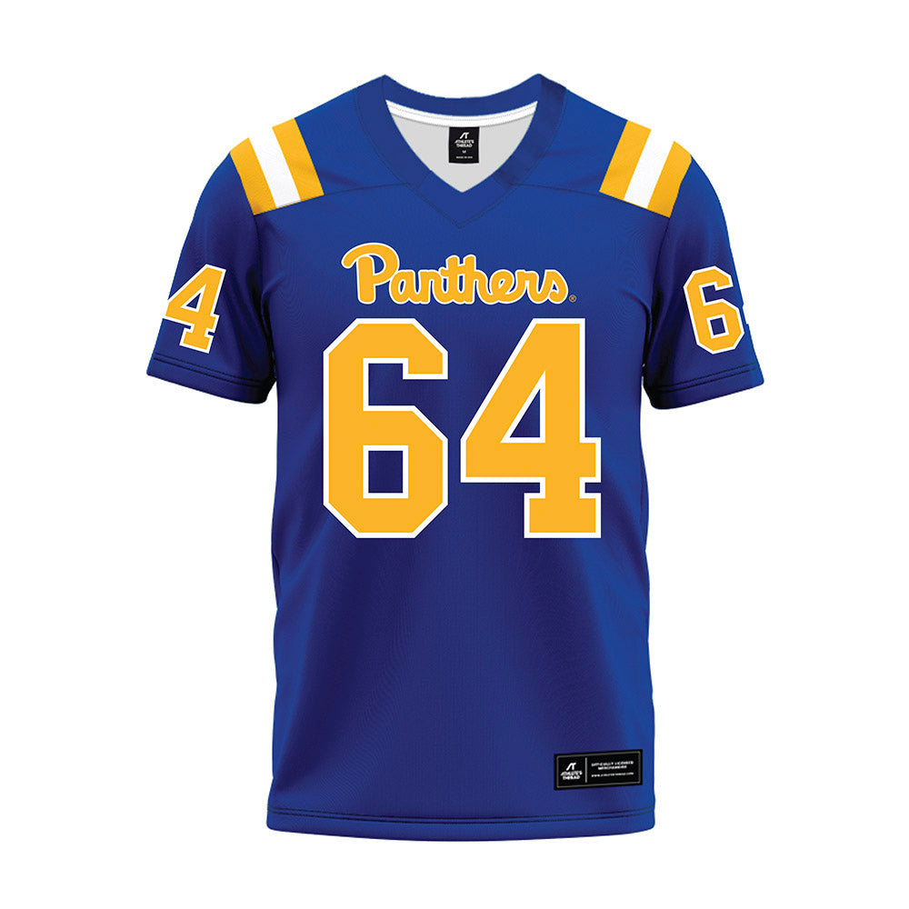 Pittsburgh - NCAA Football : Joshua Nindl - Blue Premium Football Jersey-0