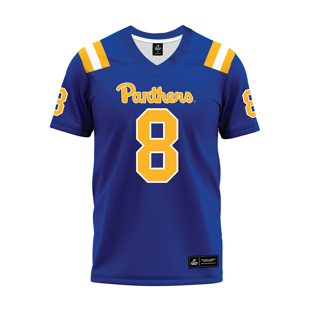 Pittsburgh - NCAA Football : Angelo Renda - Blue Premium Football Jersey-0