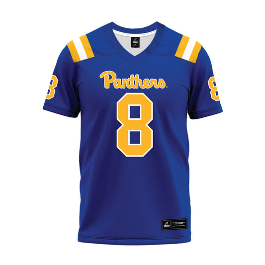 Pittsburgh - NCAA Football : Angelo Renda - Blue Premium Football Jersey-0