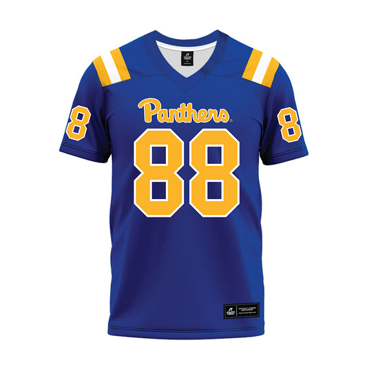 Pittsburgh - NCAA Football : Wyatt Villarreal - Blue Premium Football Jersey-0