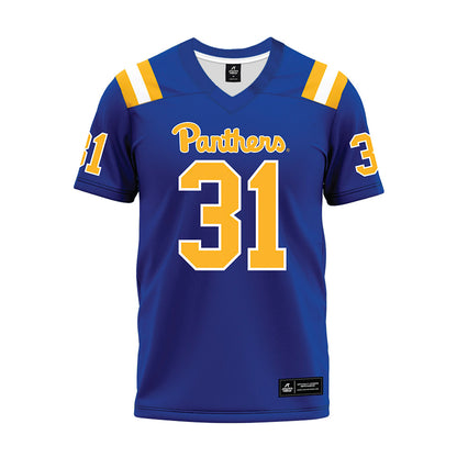 Pittsburgh - NCAA Football : DeMarco Ward - Blue Premium Football Jersey-0