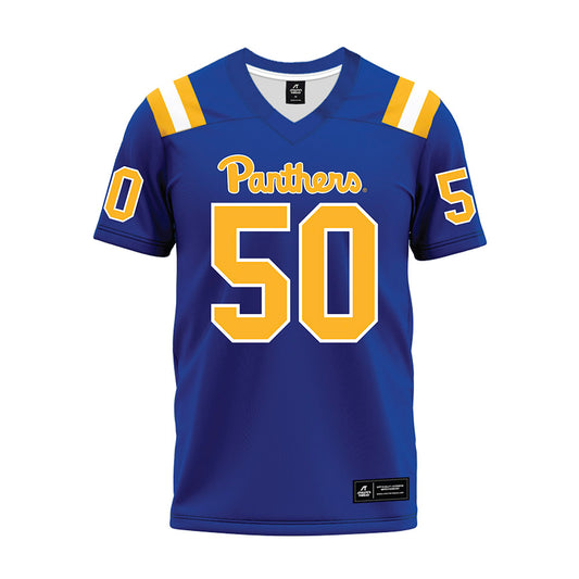 Pittsburgh - NCAA Football : Denim Cook - Blue Premium Football Jersey-0