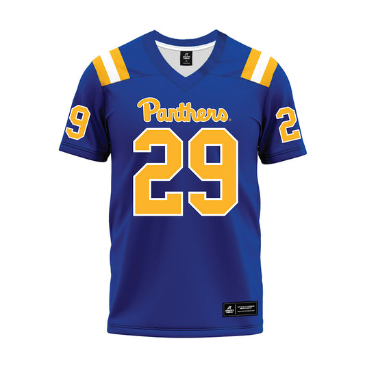 Pittsburgh - NCAA Football : Da'Ron Barksdale - Blue Premium Football Jersey-0