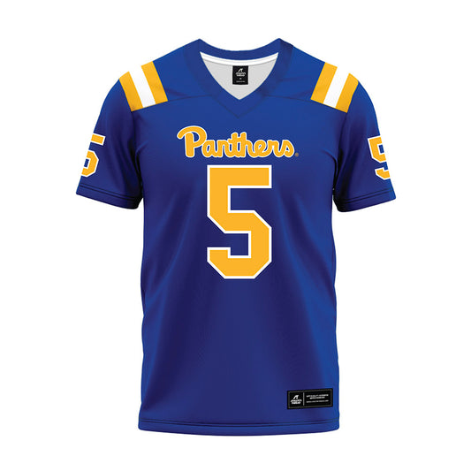 Pittsburgh - NCAA Football : Deslin Alexandre - Blue Premium Football Jersey-0