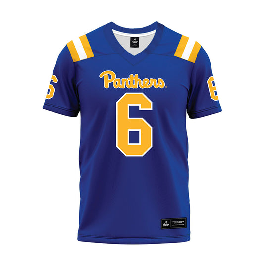Pittsburgh - NCAA Football : Mason Heintschel - Blue Premium Football Jersey-0