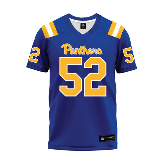 Pittsburgh - NCAA Football : Abraham Ibrahim - Blue Premium Football Jersey-0