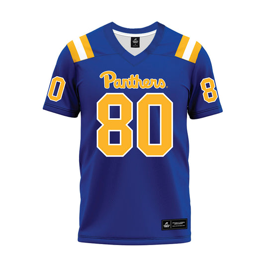 Pittsburgh - NCAA Football : Bryce Yates - Blue Premium Football Jersey-0