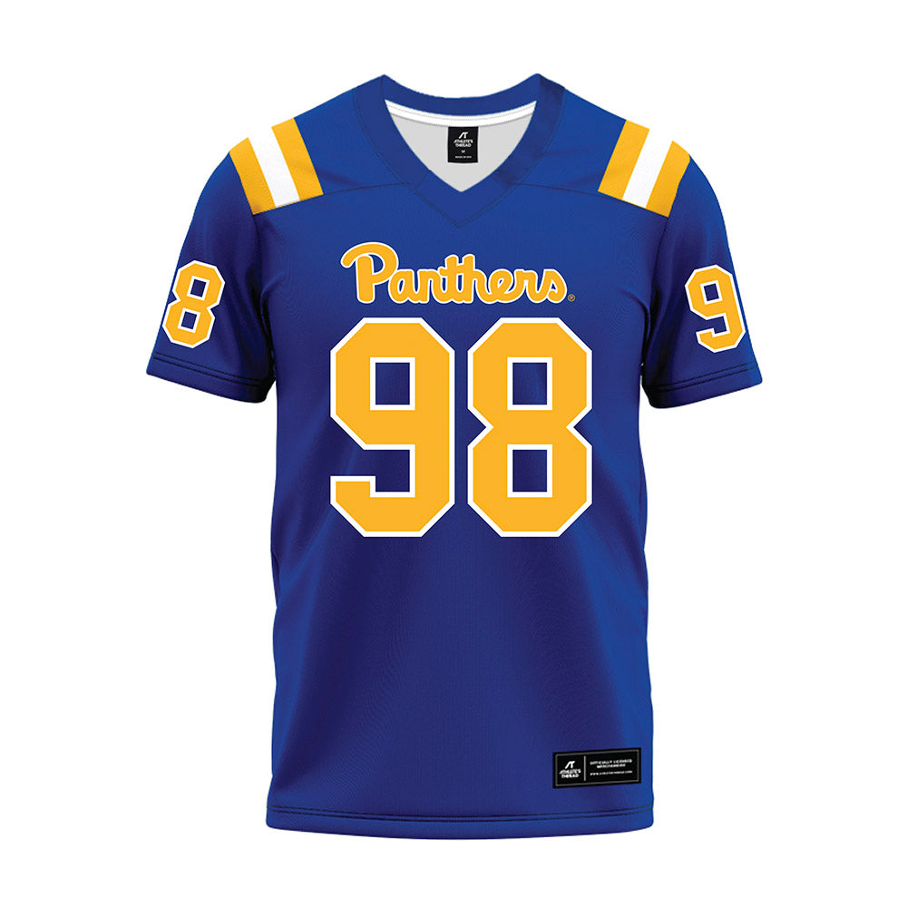 Pittsburgh - NCAA Football : Gabe Russo - Blue Premium Football Jersey-0
