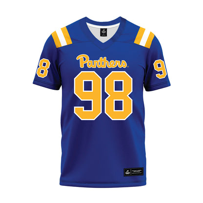 Pittsburgh - NCAA Football : Gabe Russo - Blue Premium Football Jersey-0