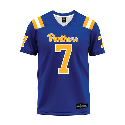 Pittsburgh - NCAA Football : Malik Knight - Blue Premium Football Jersey-0