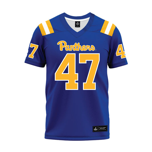 Pittsburgh - NCAA Football : Nilay Upadhyayula - Blue Premium Football Jersey-0