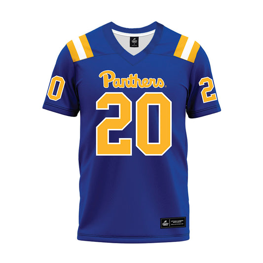 Pittsburgh - NCAA Football : synkwan smith - Blue Premium Football Jersey-0
