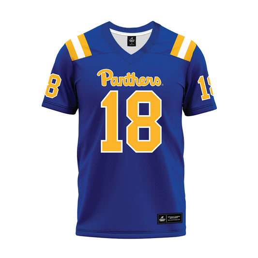 Pittsburgh - NCAA Football : Malik Knight - Blue Premium Football Jersey-0