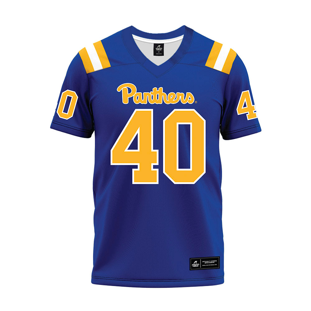 Pittsburgh - NCAA Football : Ty Millhimes - Blue Premium Football Jersey-0
