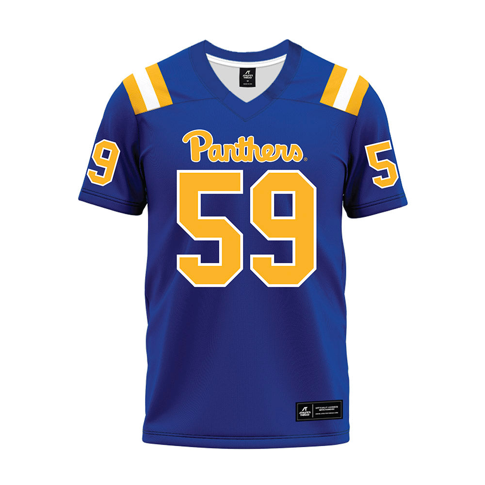 Pittsburgh - NCAA Football : Justin Schmidt - Blue Premium Football Jersey-0