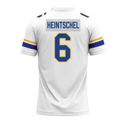 Pittsburgh - NCAA Football : Mason Heintschel - White Premium Football Jersey-1