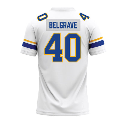 Pittsburgh - NCAA Football : Jojo Belgrave - White Premium Football Jersey-1