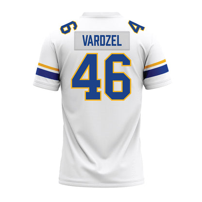 Pittsburgh - NCAA Football : John Vardzel - White Premium Football Jersey-1